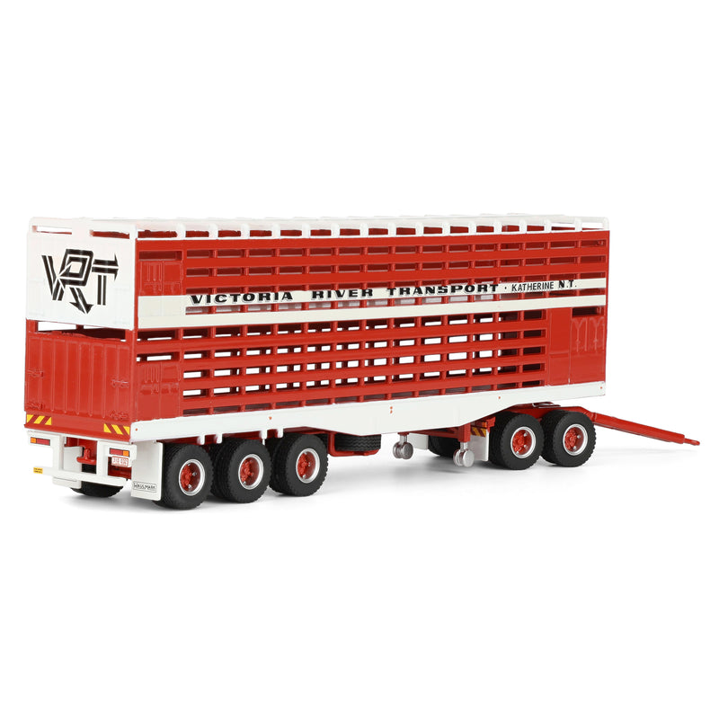 1/64 Victoria River Livestock Trailer with Dolly by Highway Replicas
