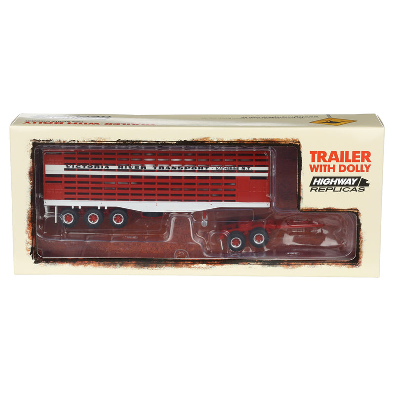1/64 Victoria River Livestock Trailer with Dolly by Highway Replicas