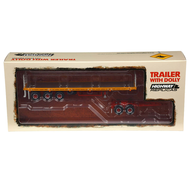 1/64 Neil Mansell Transport Flatbed Trailer & Dolly by Highway Replicas