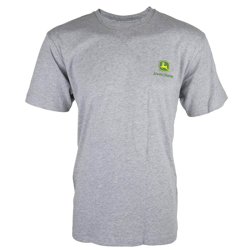 John Deere RX Tractor Americana Light Gray T-Shirt