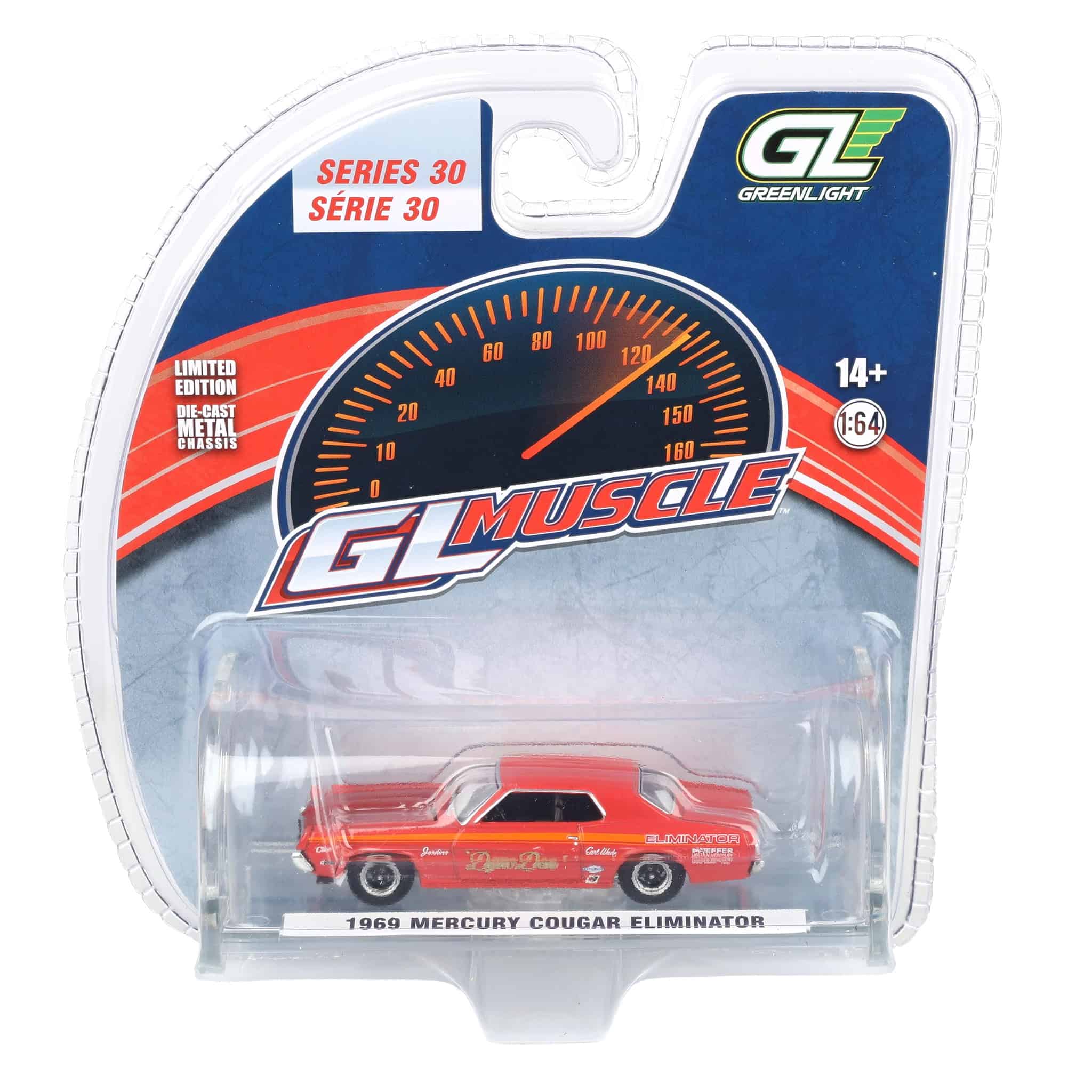 1/64 1969 Mercury Cougar Eliminator, Dyno Don, GreenLight Muscle
