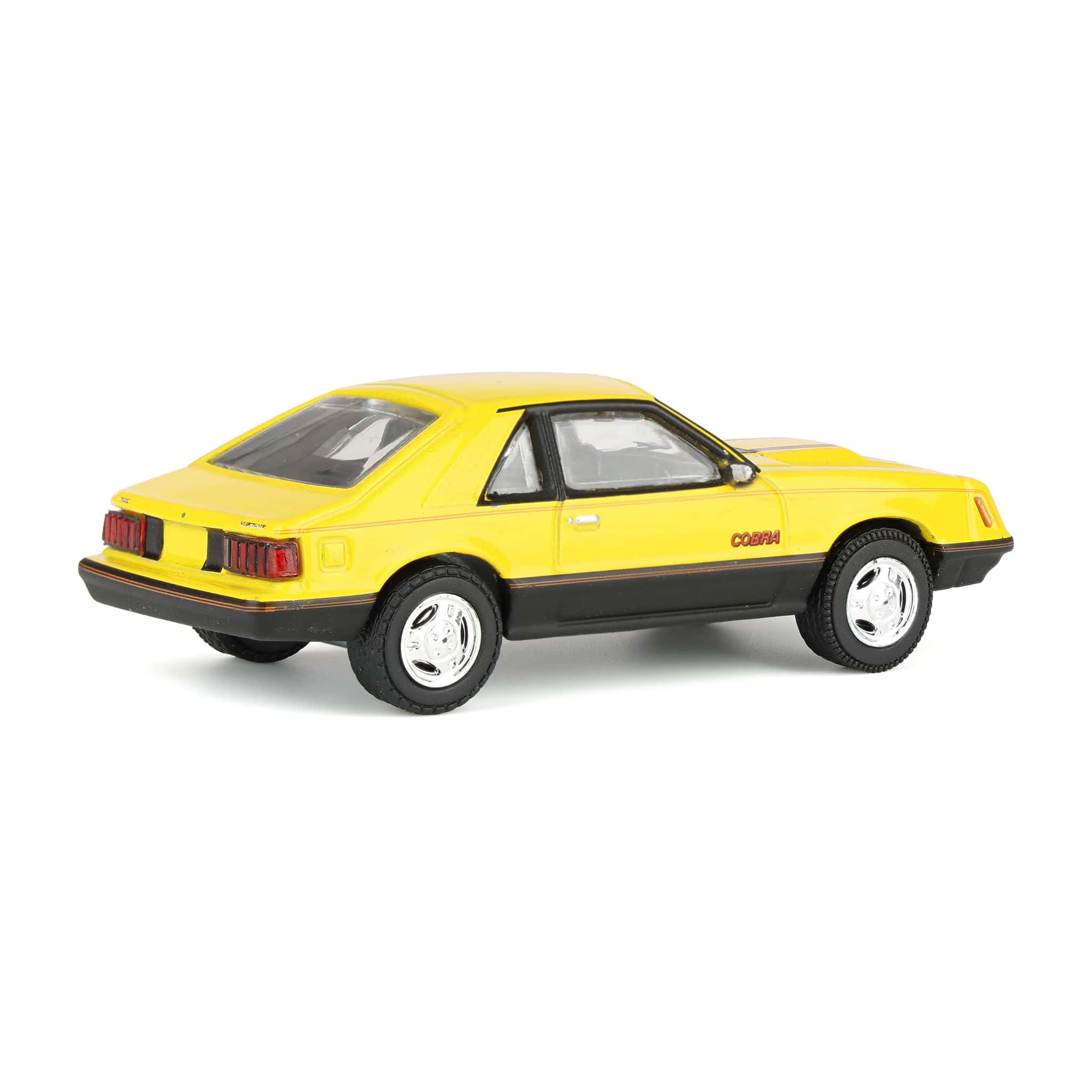 1/64 1979 Ford Mustang Cobra Fastback, Bright Yellow with Cobra