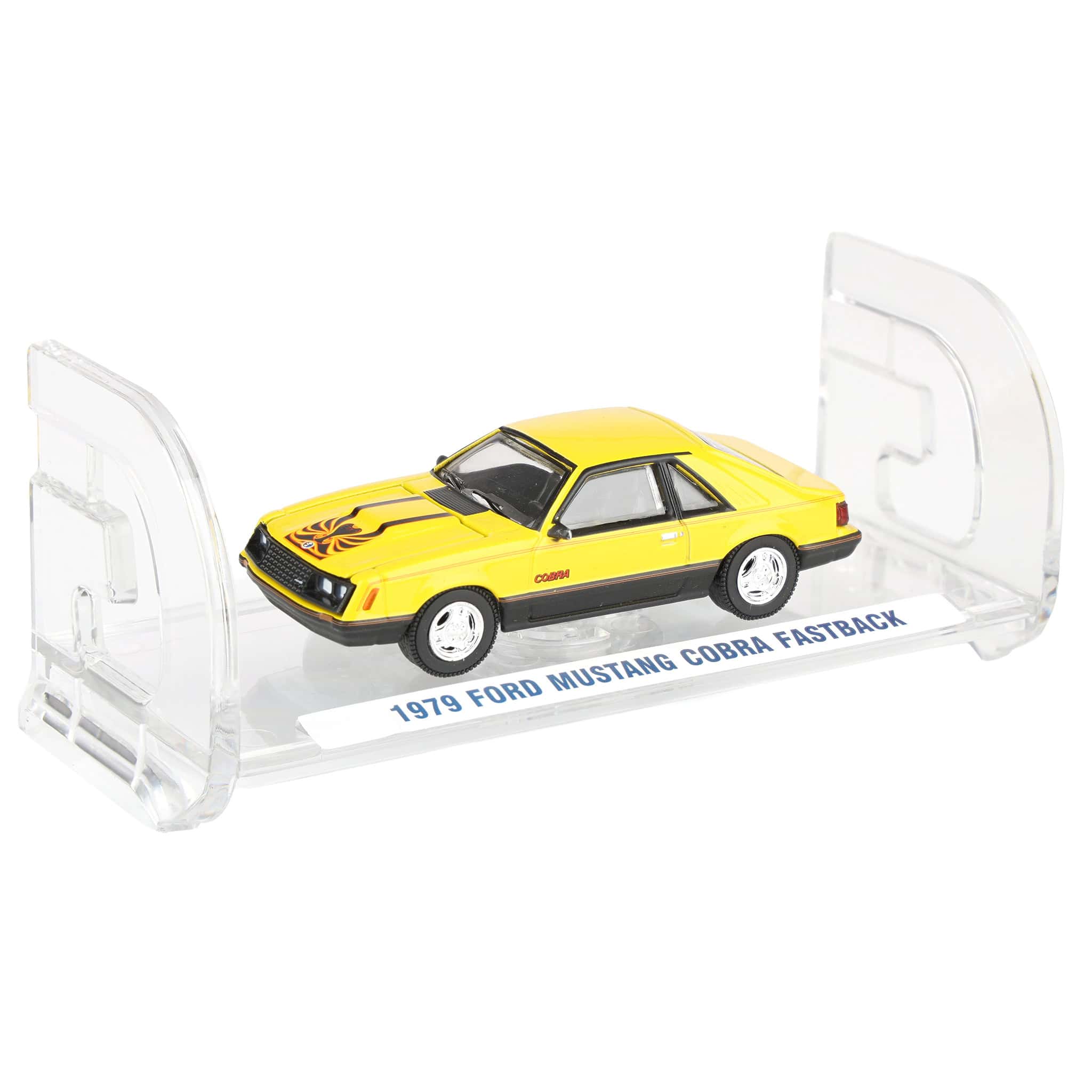 1/64 1979 Ford Mustang Cobra Fastback, Bright Yellow with Cobra