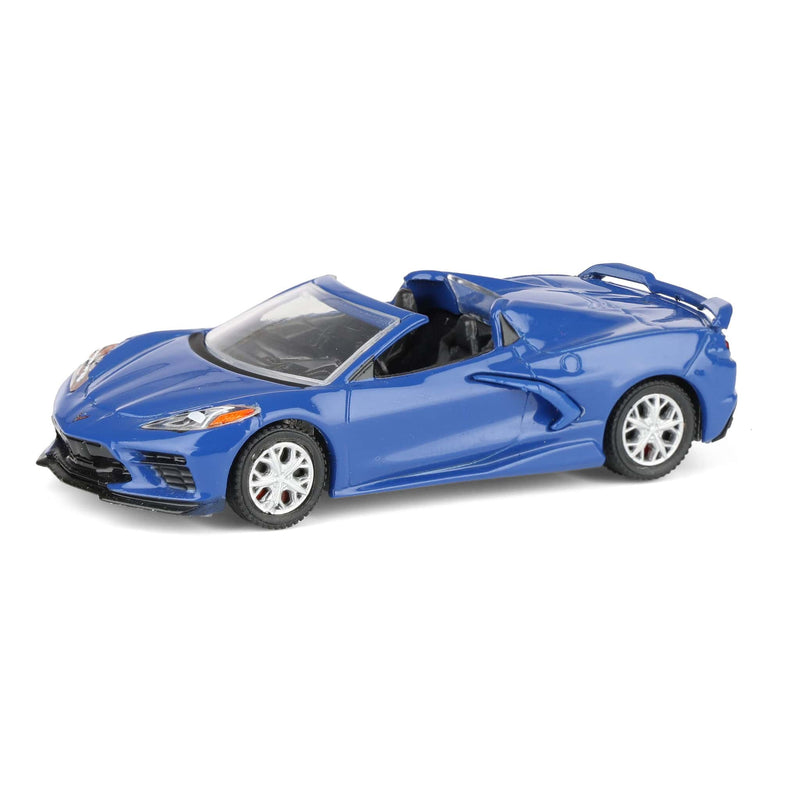 1/64 2021 Corvette Stingray Convertible, Elkhart Lake Blue, GreenLight Muscle Series 30