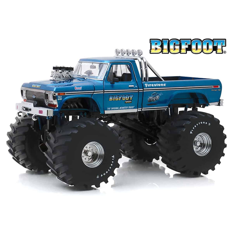 1/18 1974 Ford F-250 Monster Truck w/ 66 Inch Tires, Bigfoot #1, Kings of Crunch