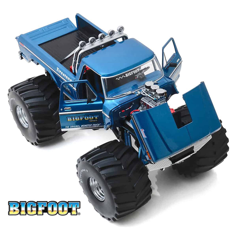 1/18 1974 Ford F-250 Monster Truck w/ 66 Inch Tires, Bigfoot #1, Kings of Crunch