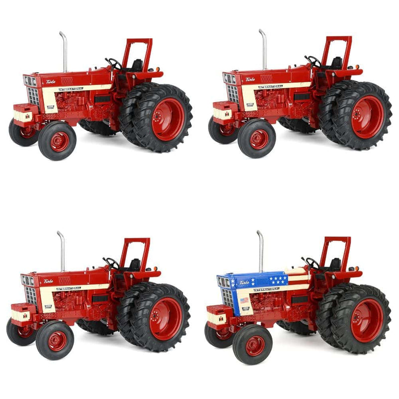 Sealed Case of 4 ~ 1/16 IH Farmall 1466 Tractor with ROPS, 1st in Outback Toys Exclusive Workhorse Series, ERTL Prestige Collection