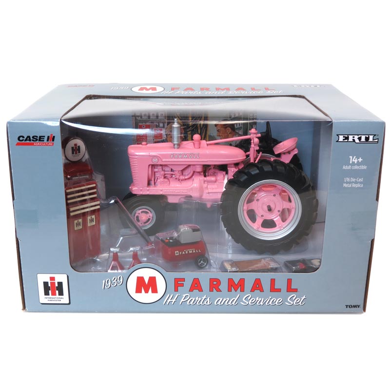 1/16 1939 Pink IH Farmall M Parts & Service Set by ERTL, 2018 PA Farm Show Edition