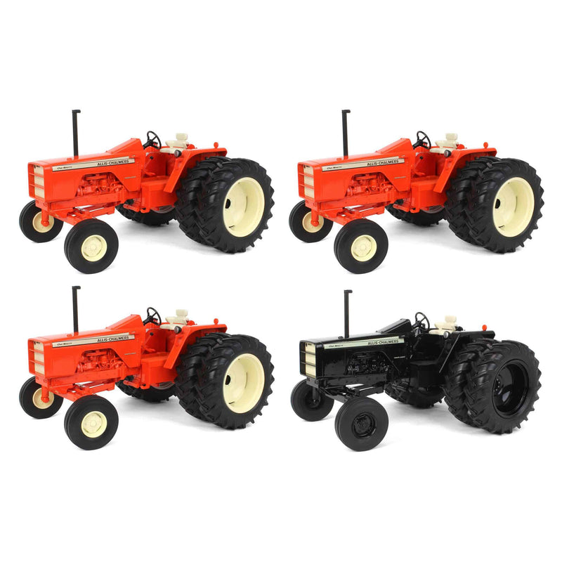Sealed Case of 4 ~ 1/16 Allis Chalmers One-Ninety with Rear Duals, 2023 National Farm Toy Museum