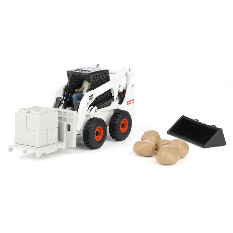 1/32 Bobcat Skid Steer Construction Play Set with 20 Pieces by ERTL
