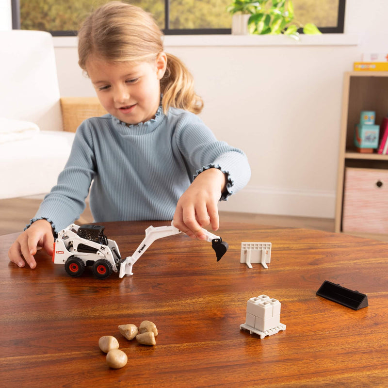 1/32 Bobcat Skid Steer Construction Play Set with 20 Pieces by ERTL