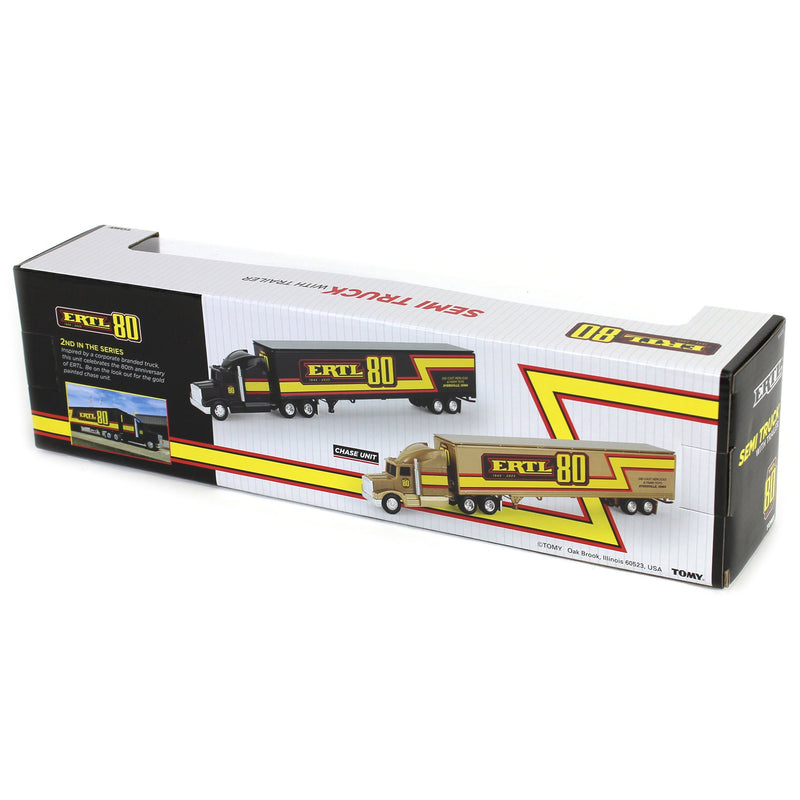 Gold Painted Chase Unit ~ 1/64 ERTL '80' Semi & Trailer, 80 Years of ERTL, 2nd in Series