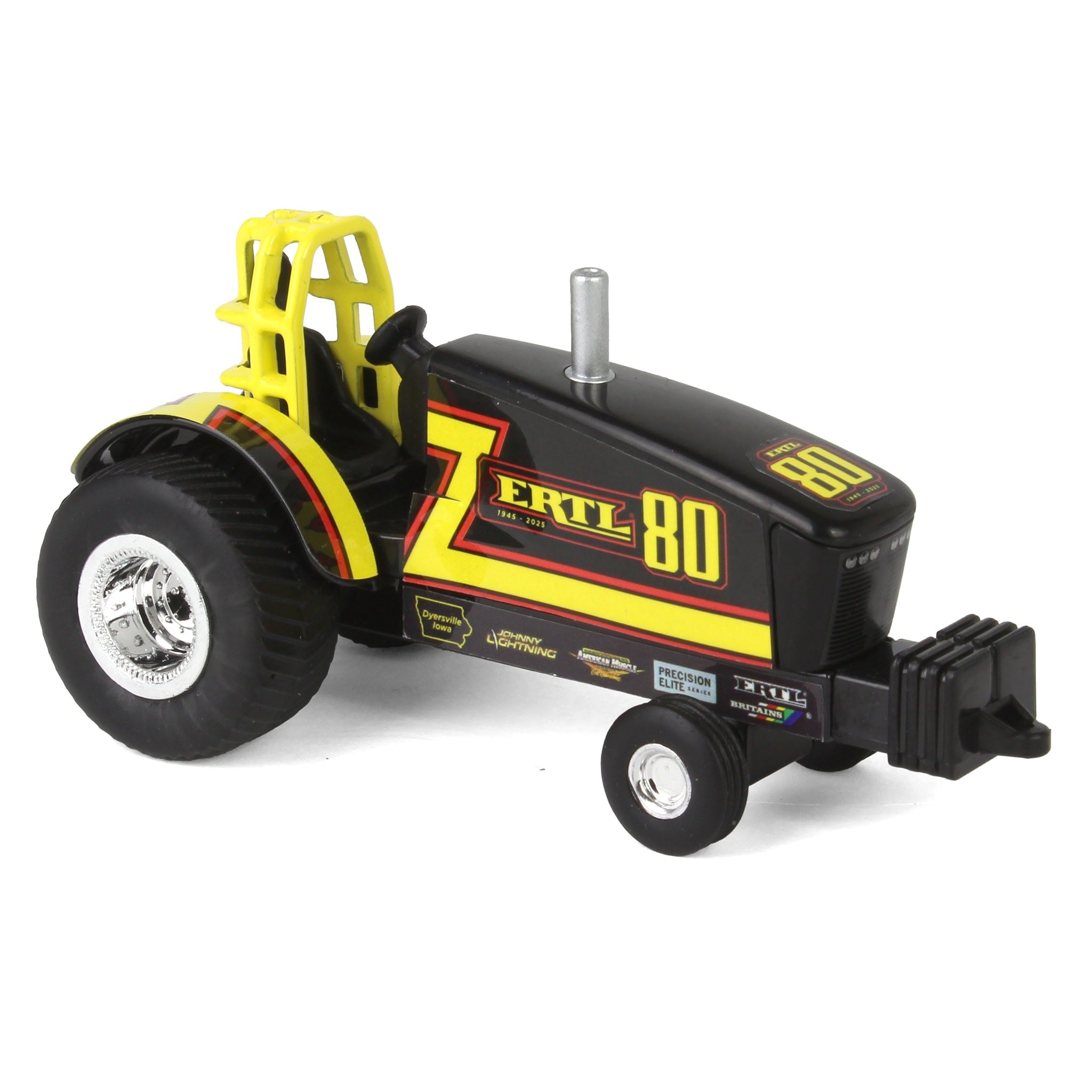 1/64 ERTL 80th Anniversary Pulling Tractor with Pickup Truck