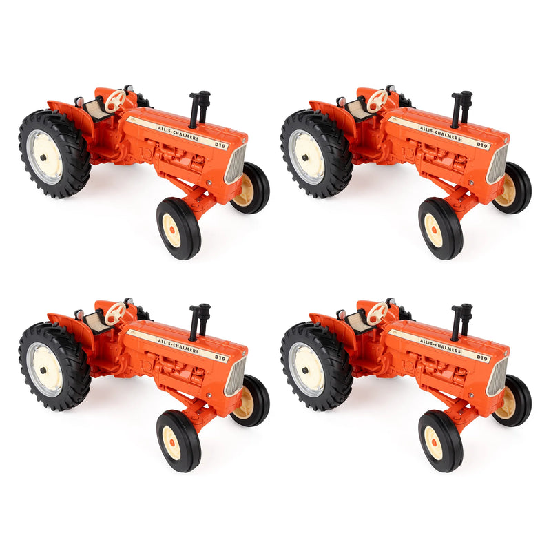 Sealed Case of 4 ~ 1/16 Allis Chalmers D-19 Diesel Tractor with Wide Front by ERTL