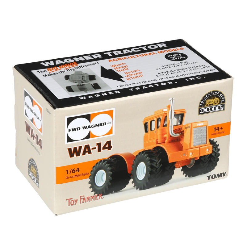 1/64 Wagner WA-14 Orange 4WD Tractor, ERTL Limited Edition