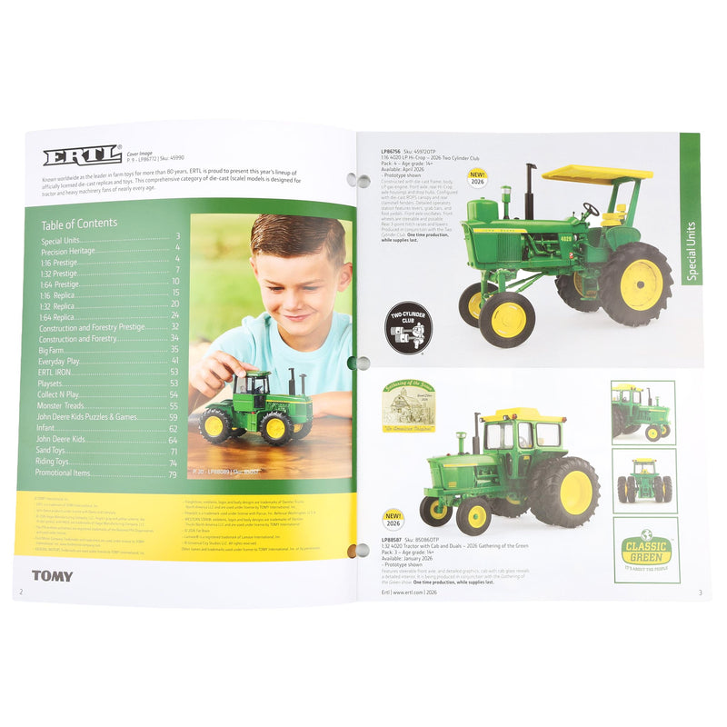 2026 ERTL John Deere Full Size Catalog