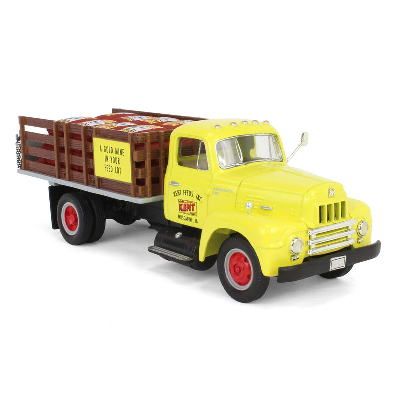 1/34 1957 International R-190 Stake Truck with Grain Feed Sack Load, Kent Feeds by First Gear