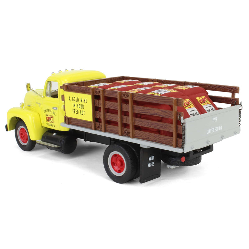 1/34 1957 International R-190 Stake Truck with Grain Feed Sack Load, Kent Feeds by First Gear