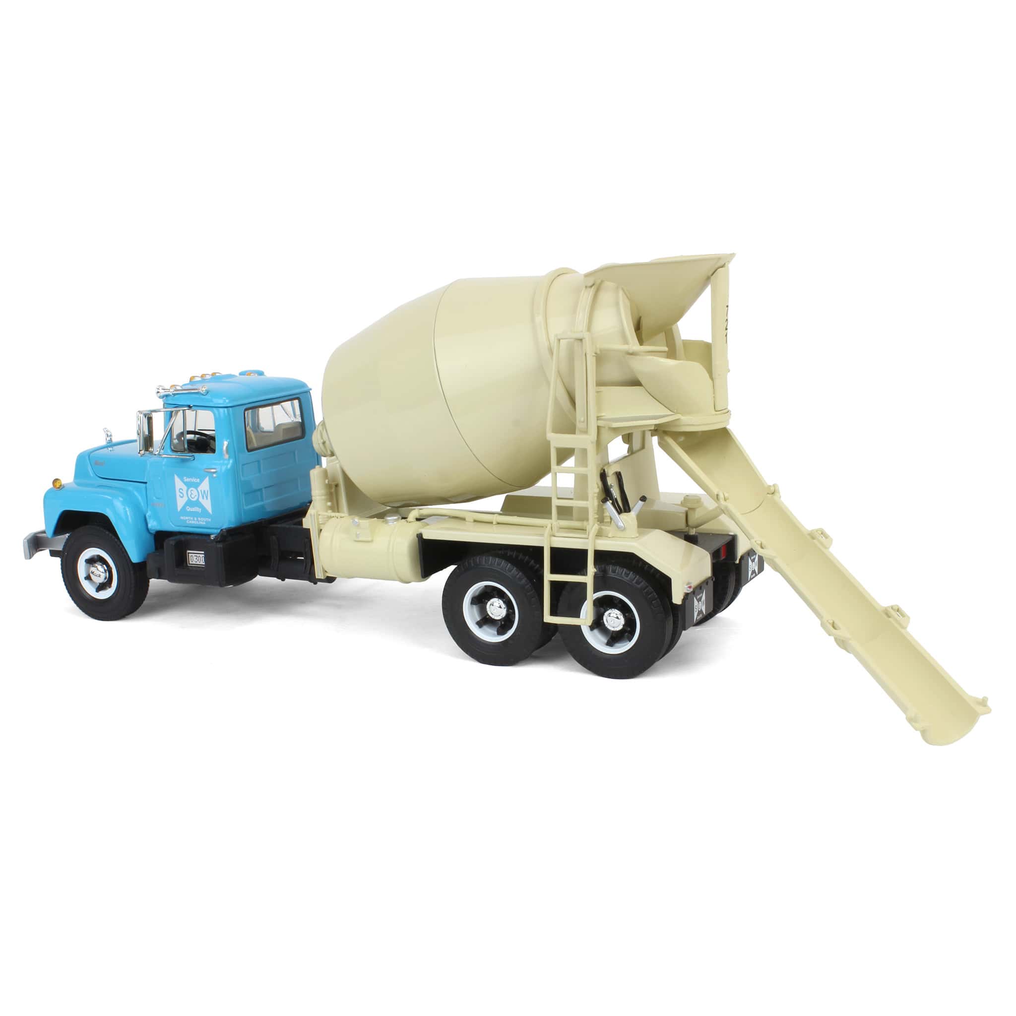 1/34 Mack R-Model Concrete Mixer Truck, S&W Ready Mix by First