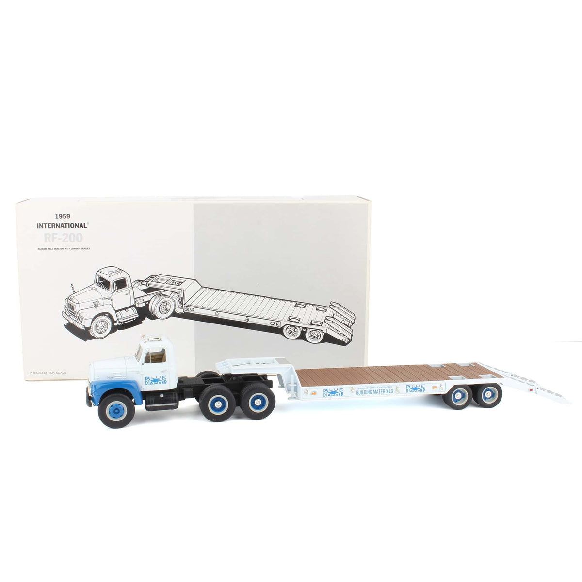 1/34 1959 International RF-200 Tandem-Axle Truck with Lowboy