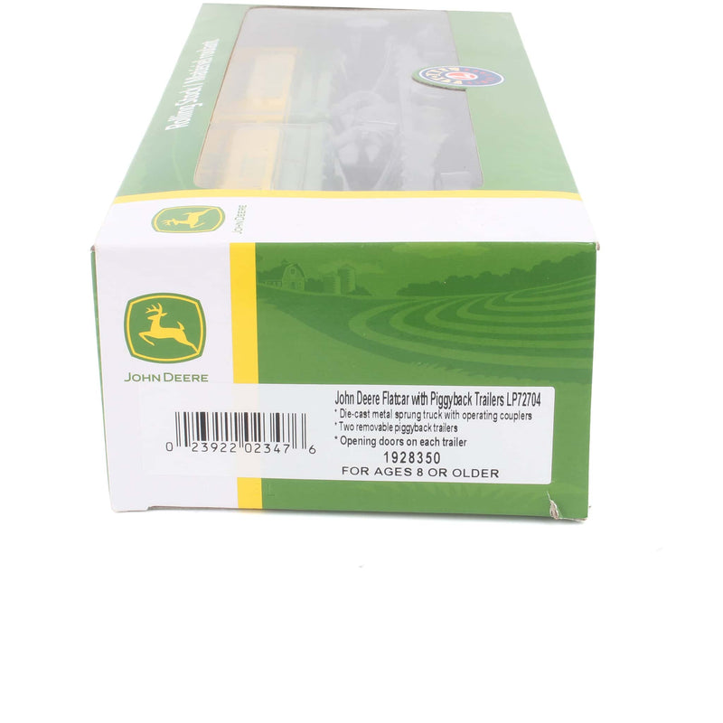 1/48 O Scale John Deere Flatcar with Piggyback Trailers by Lionel