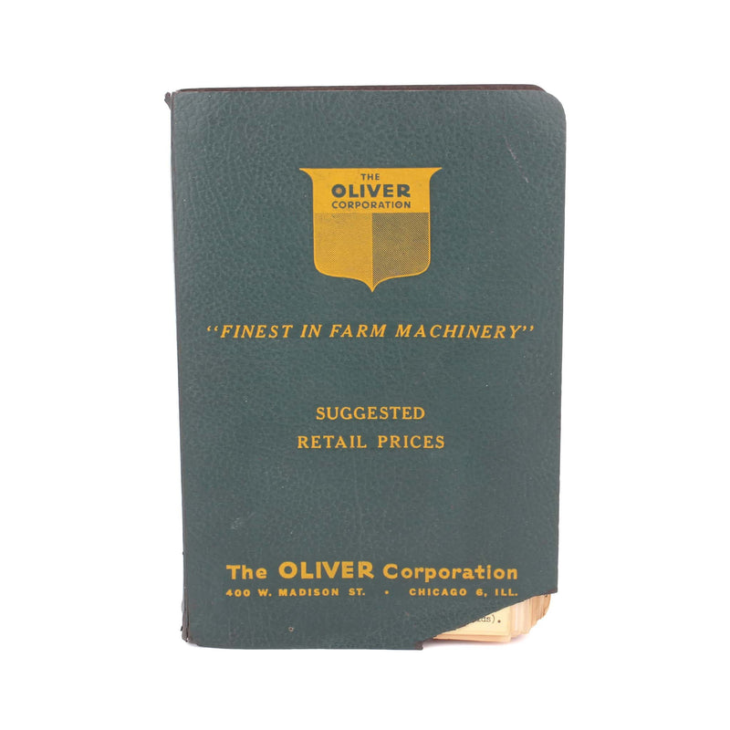 1951-1952 Oliver Farm Machinery Dealer Retail Prices Book Catalog