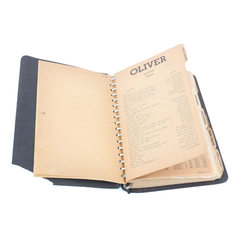 1951-1952 Oliver Farm Machinery Dealer Retail Prices Book Catalog