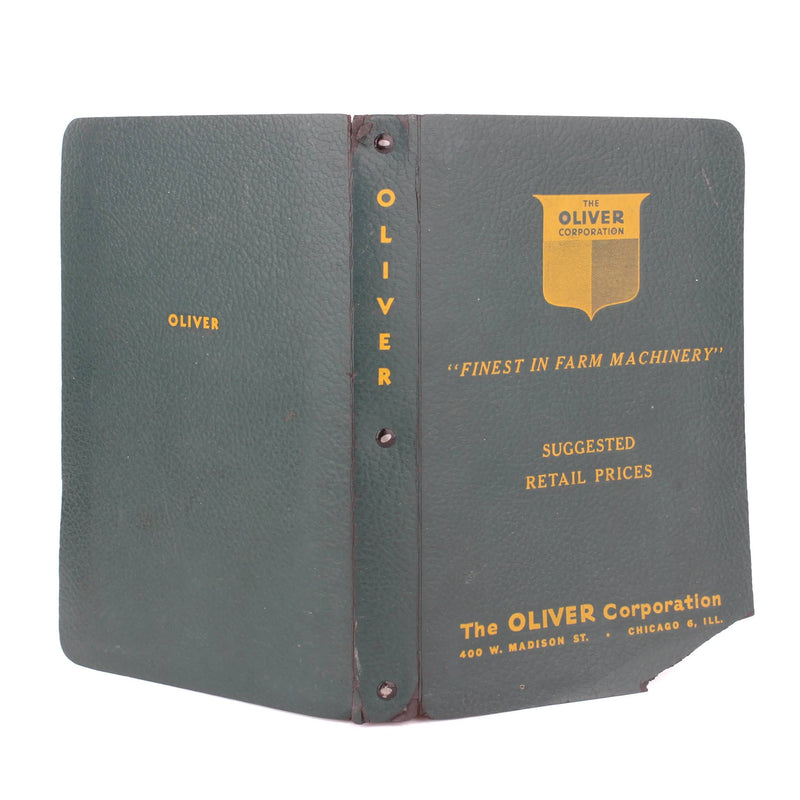 1951-1952 Oliver Farm Machinery Dealer Retail Prices Book Catalog