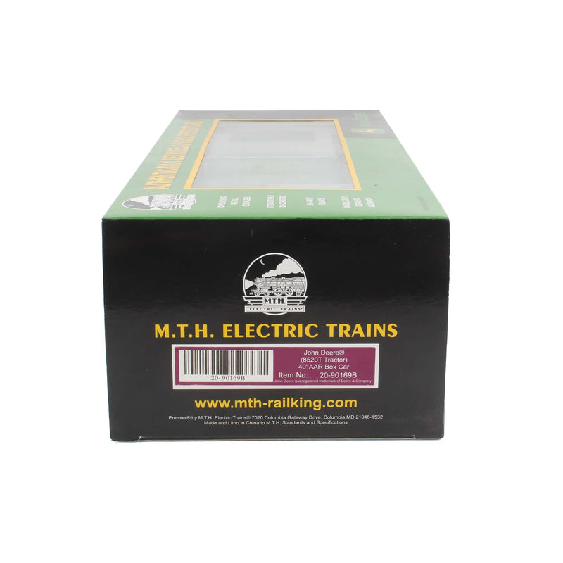 1/48 O-Scale John Deere (8520T Tractor) 40' AAR Box Car #JD85201 by M.T.H. Electric Trains