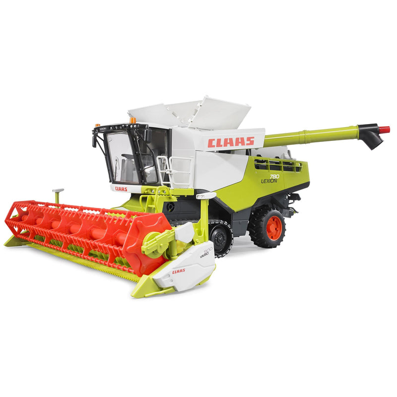 (B&D) 1/16 Claas Lexion 780 Terra Trac Combine with Header & Transporter by Bruder - Damaged Item