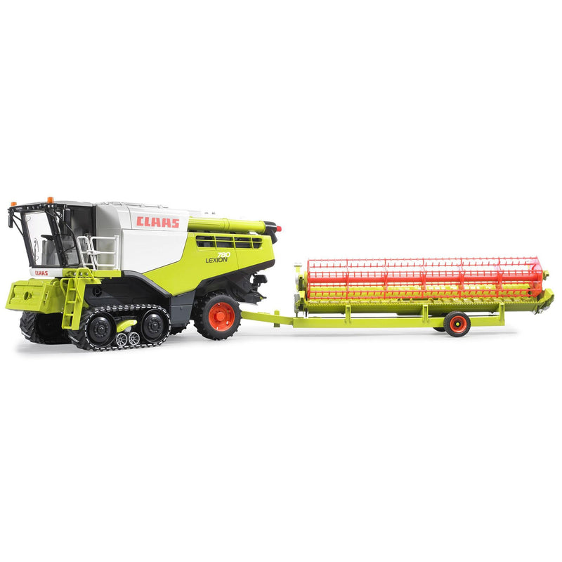 (B&D) 1/16 Claas Lexion 780 Terra Trac Combine with Header & Transporter by Bruder - Damaged Item