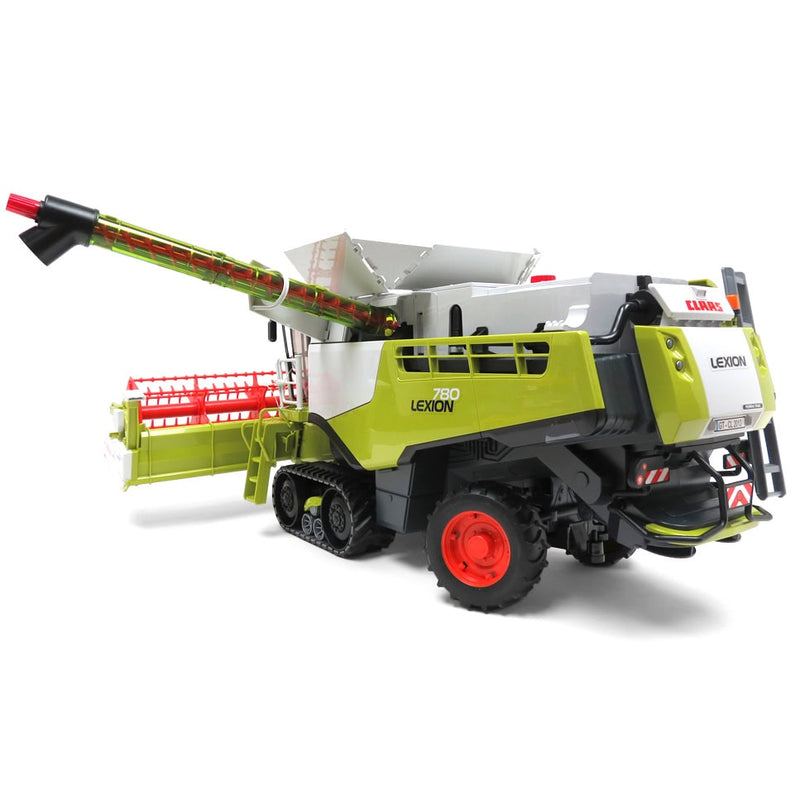 (B&D) 1/16 Claas Lexion 780 Terra Trac Combine with Header & Transporter by Bruder - Damaged Item
