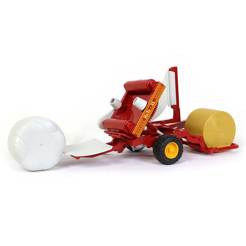(B&D) 1/16 Bale Wrapper with Wrapped Bale & Unwrapped Bale by Bruder - Damaged Box