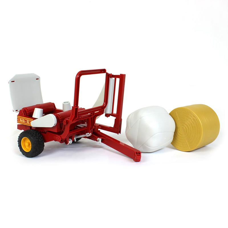 (B&D) 1/16 Bale Wrapper with Wrapped Bale & Unwrapped Bale by Bruder - Damaged Box