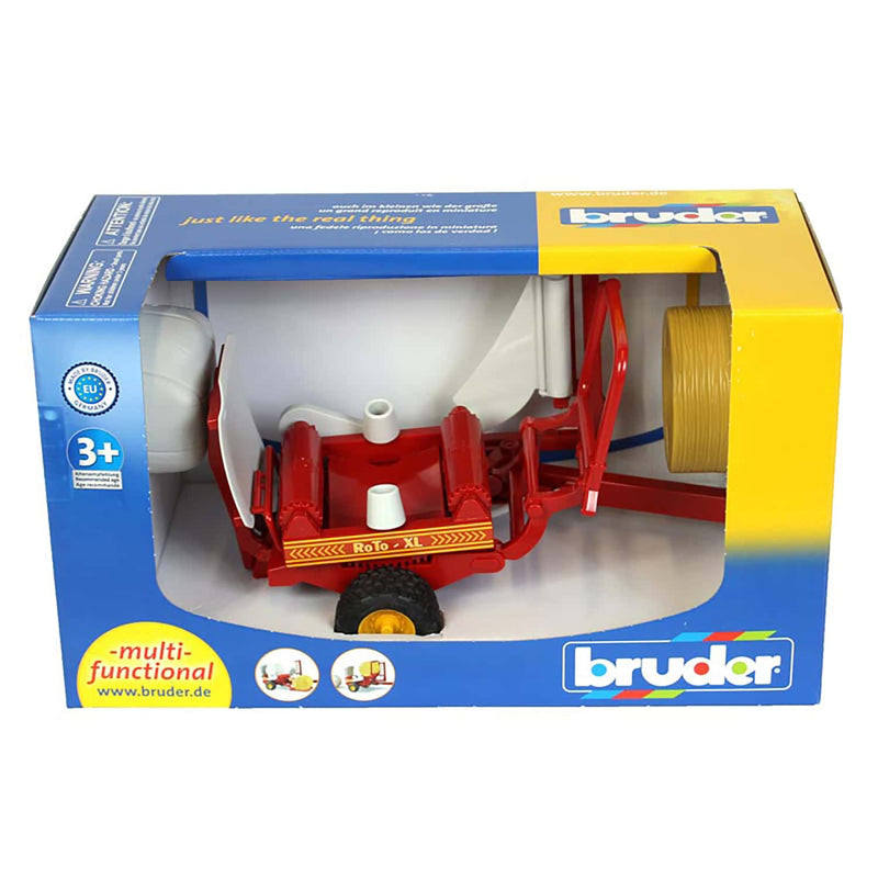 (B&D) 1/16 Bale Wrapper with Wrapped Bale & Unwrapped Bale by Bruder - Damaged Box
