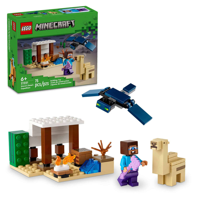 LEGO® Minecraft® Steve's Desert Expedition, 75 Pieces