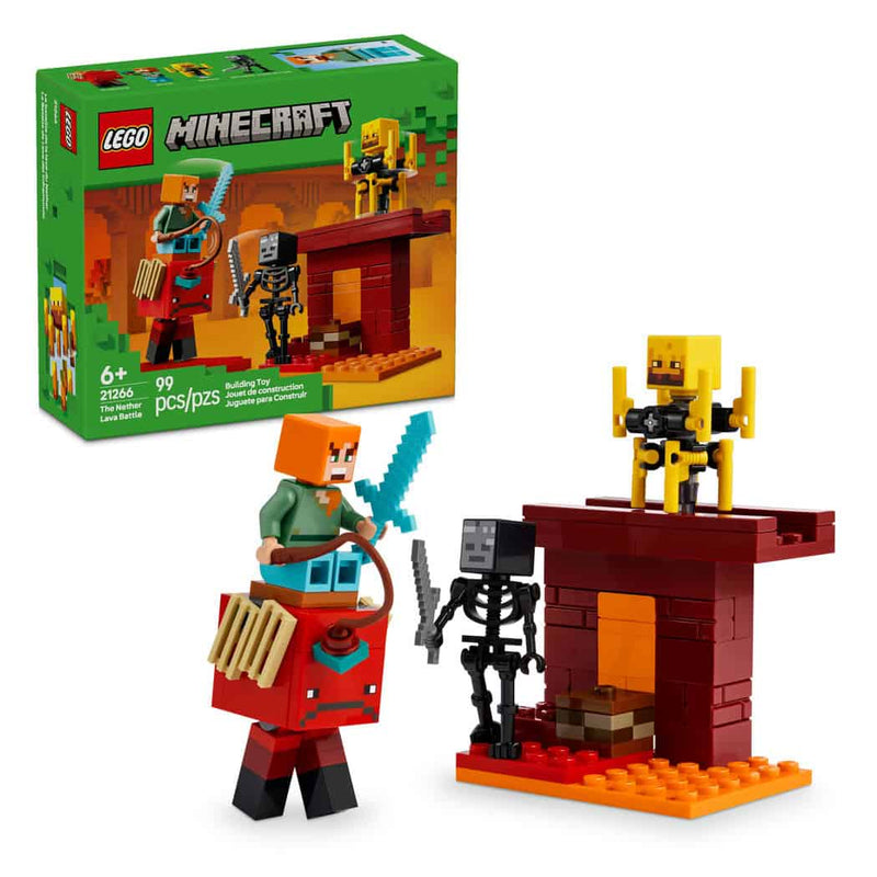 LEGO® Minecraft® The Nether Lava Battle, 99 Pieces