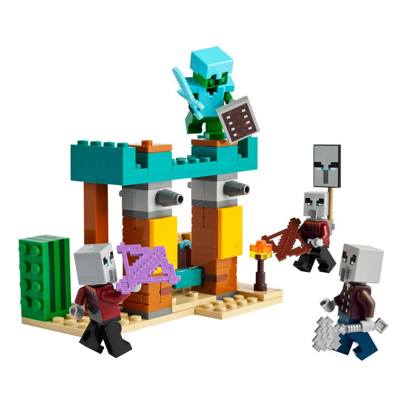 LEGO® Minecraft® The Illager Desert Patrol, 105 Pieces