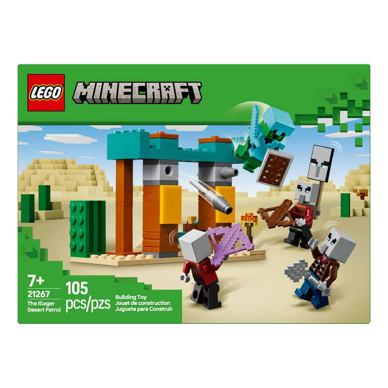 LEGO® Minecraft® The Illager Desert Patrol, 105 Pieces