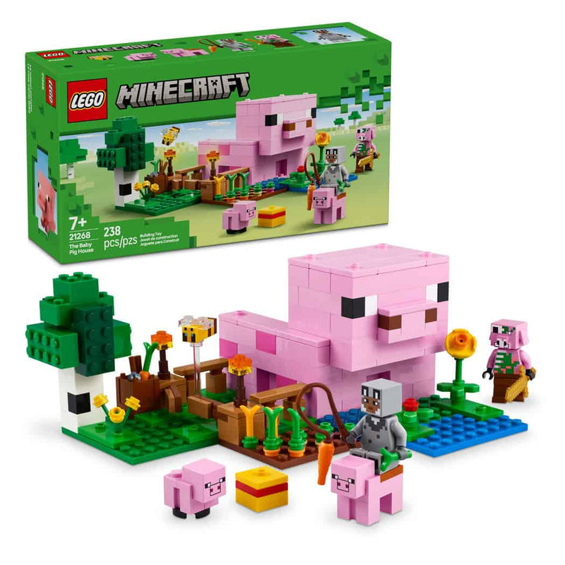 LEGO® Minecraft® The Baby Pig House, 238 Pieces