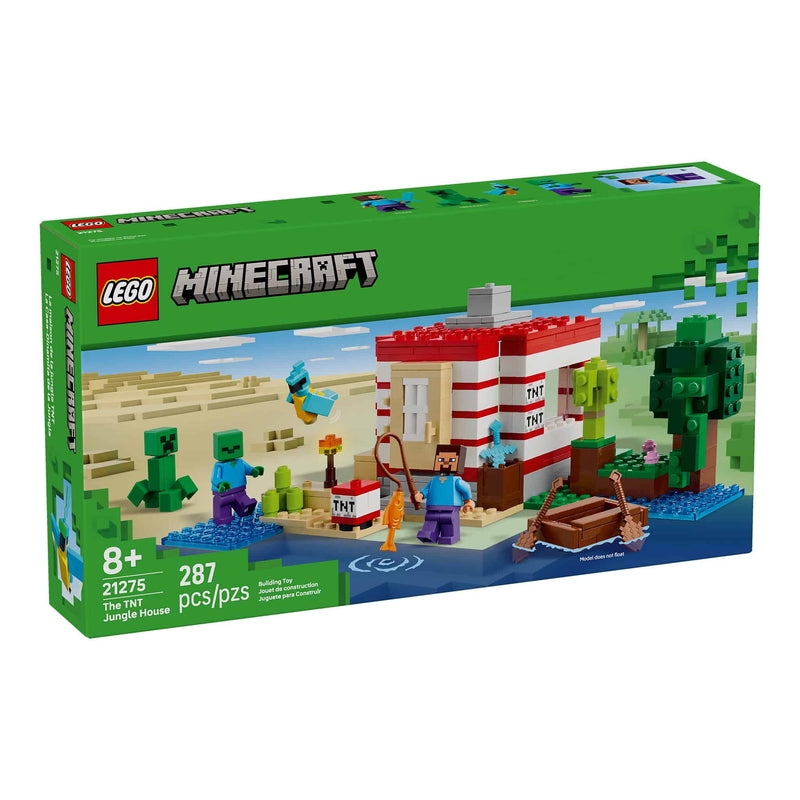 LEGO® Minecraft® The TNT Jungle House, 287 Pieces