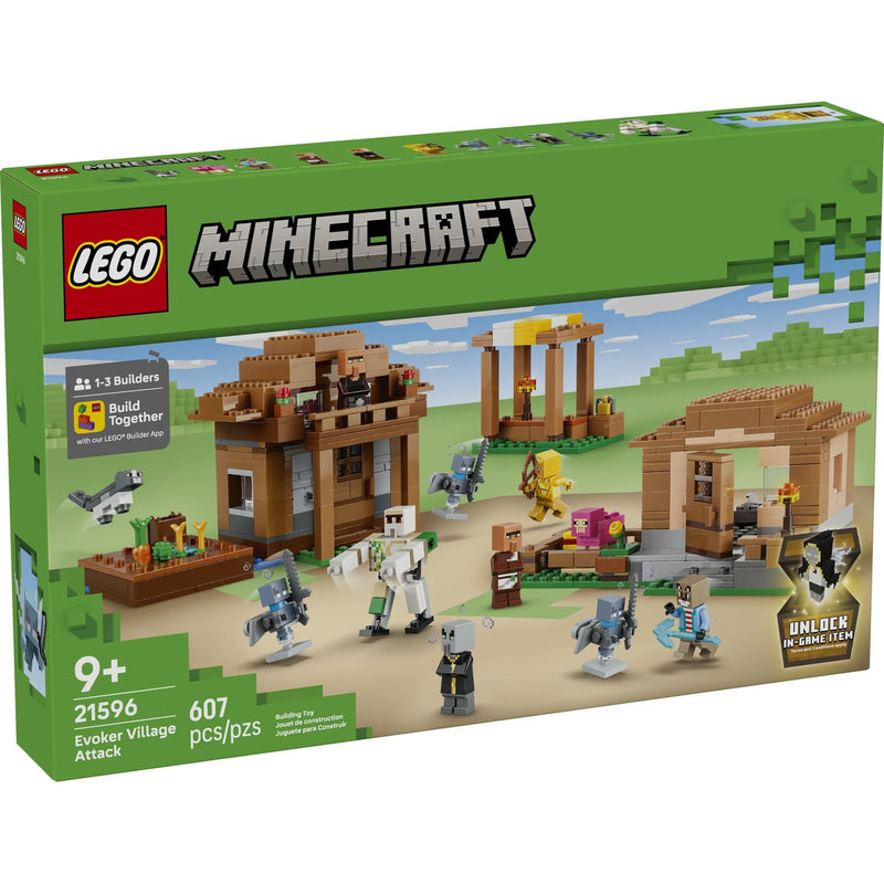 LEGO® Minecraft® The Evoker Village Attack Building Set, 607 Pieces