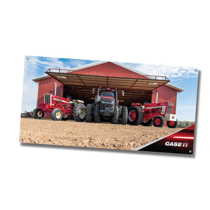 Case IH & IH Heritage Tractor Vinyl Banner, 36in x 18in