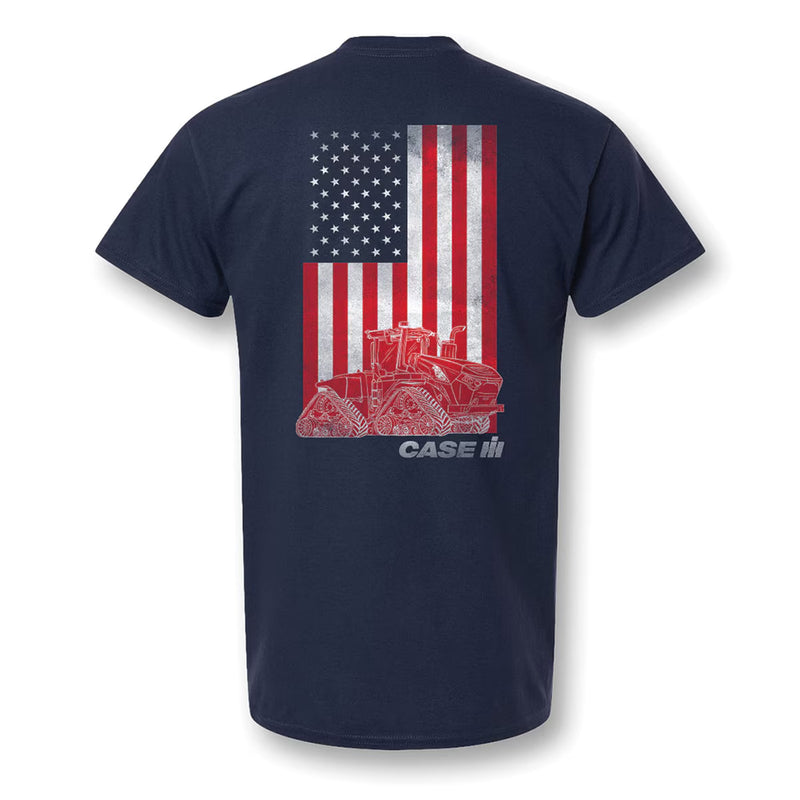 Case IH Navy Blue Flag Cotton Short Sleeve T-Shirt