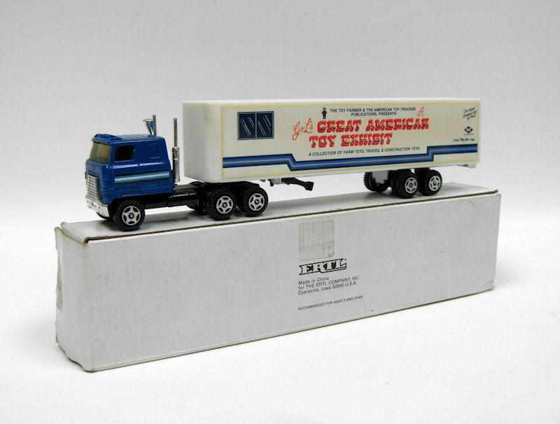 1/64 International Cabover Truck w/ Trailer, "Great American Toy Exhibit"