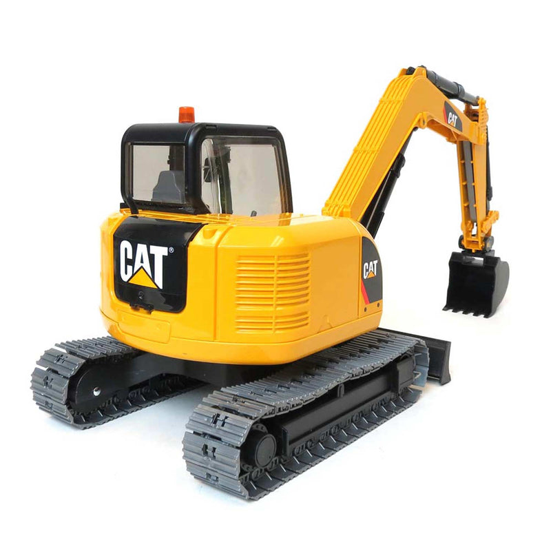 (B&D) 1/16 Caterpillar Mini Excavator with Construction Worker by Bruder - Damaged Box