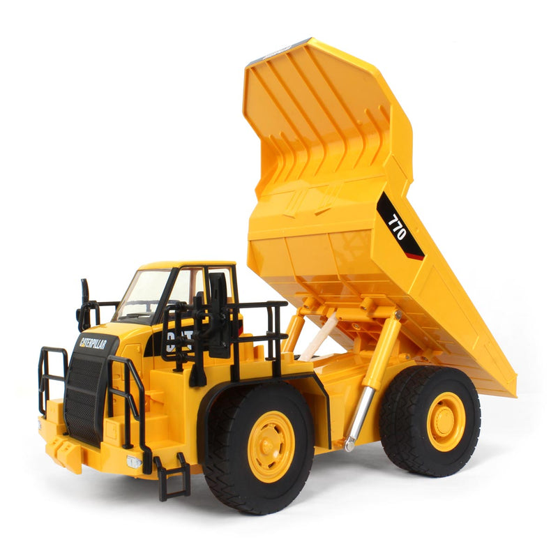 (B&D) 1/24 Radio Control Caterpillar 770 Mining Truck, Made of Durable Plastic - Damaged Item