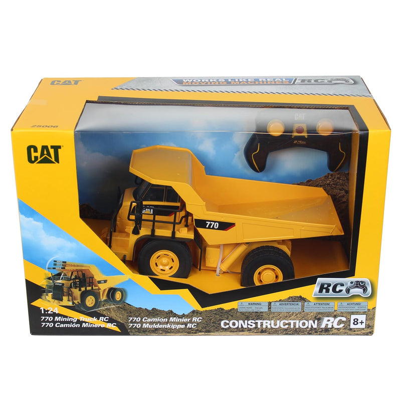 (B&D) 1/24 Radio Control Caterpillar 770 Mining Truck, Made of Durable Plastic - Damaged Item