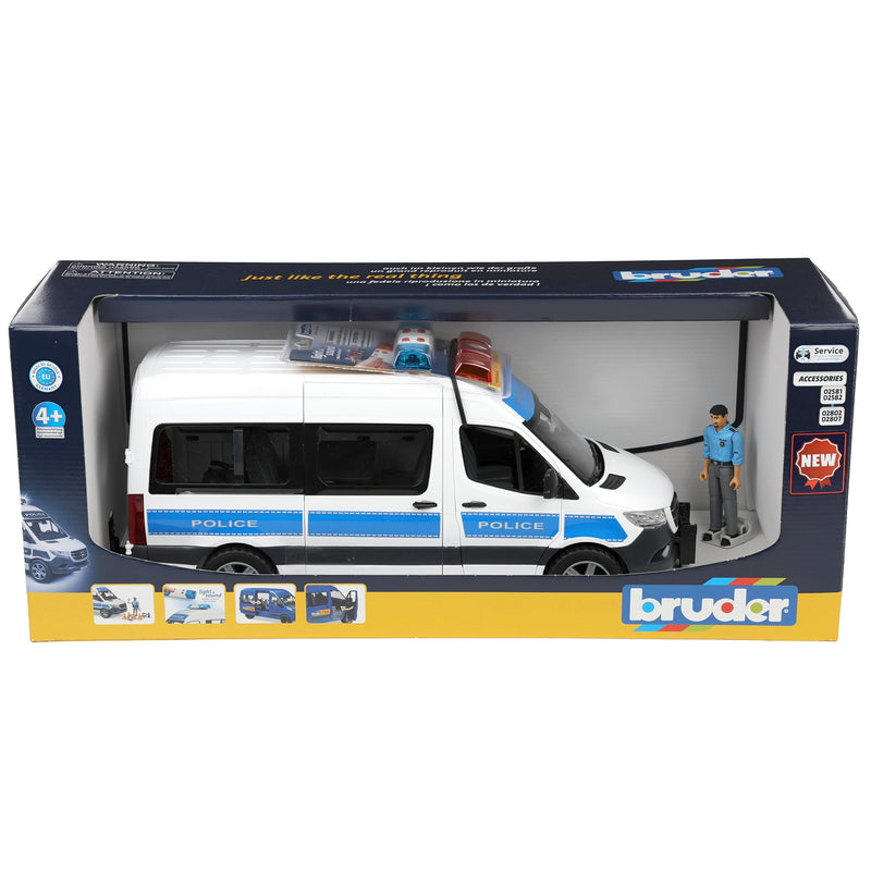 1/16 Bruder MB Sprinter Police Emergency Vehicle with Light & Sound Module