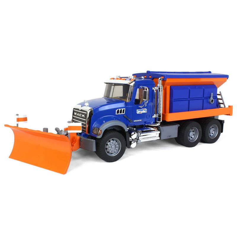 (B&D) 1/16 Mack Granite Winter Service Snow Plow Truck by Bruder Damaged Box